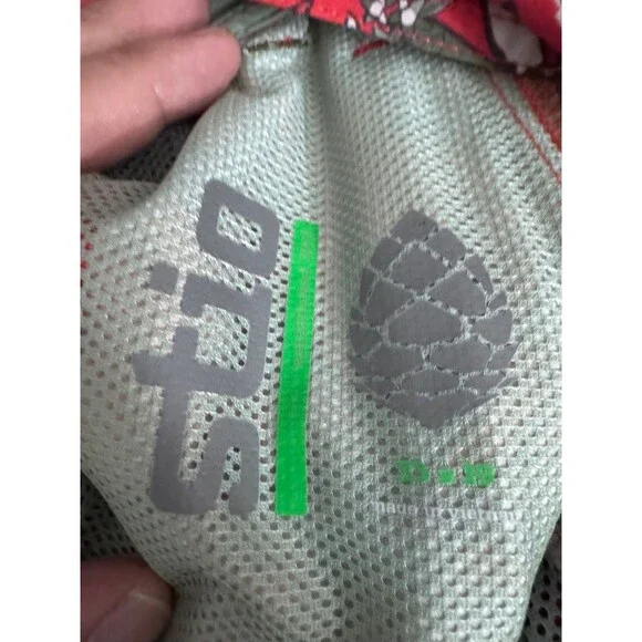 Stio Board Shorts Mens 33x10 Red Aloha Floral Drawstring Swim Trunks Ocean - Picture 12 of 12